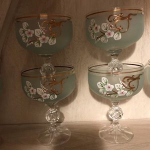 Antique ice cream cups